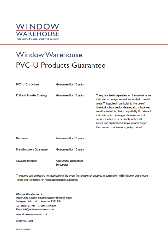 Downloads Archive - Window Warehouse
