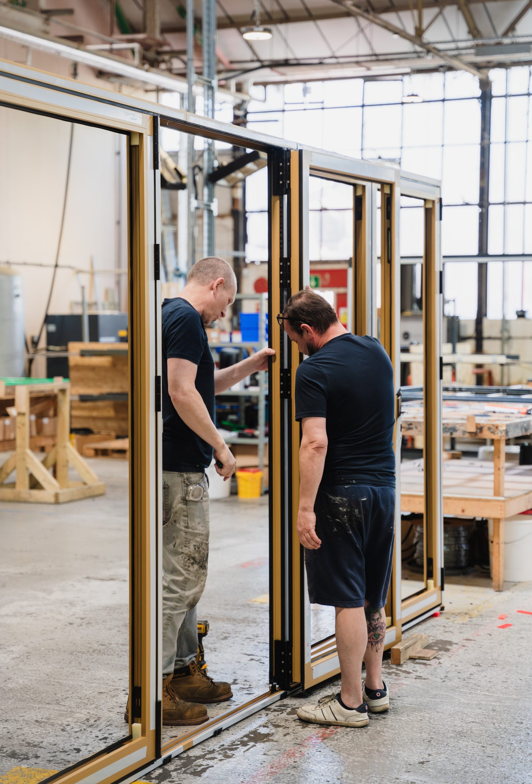 manufacturing bifold door for clarence pier southsea
