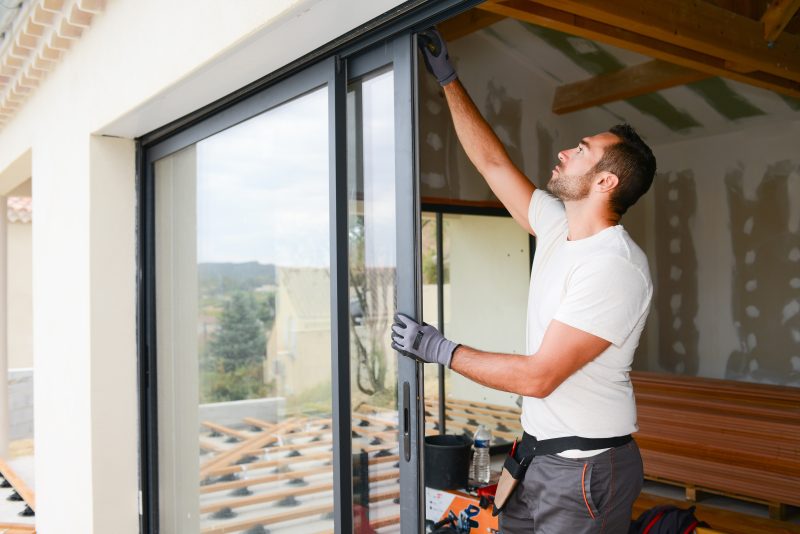 install energy efficient double glazed doors