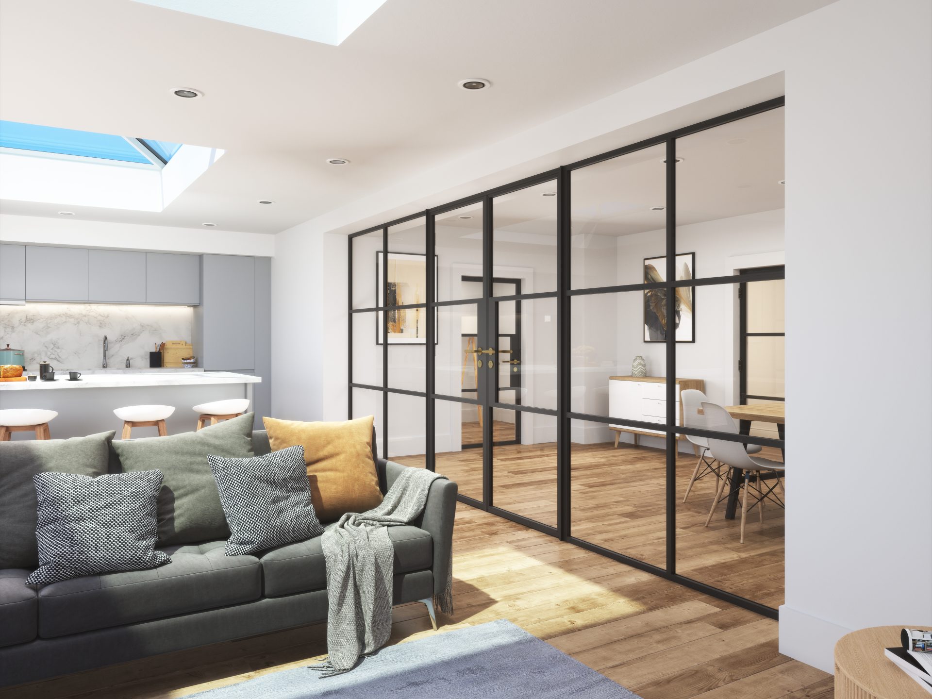 black internal doors